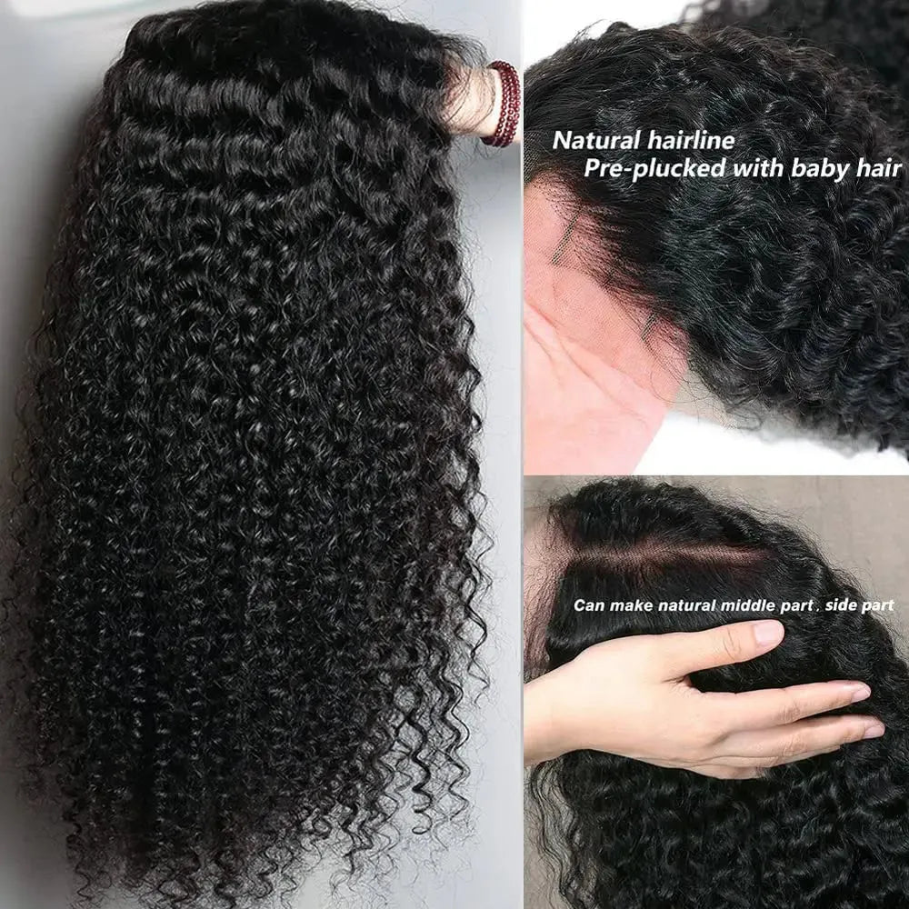 Deep Wave Lace Frontal Wigs Human Hair 200 Density Curly Wigs For women 13x6 Hd Lace Frontal Wig 13x4 Water Wave Lace Front Wig