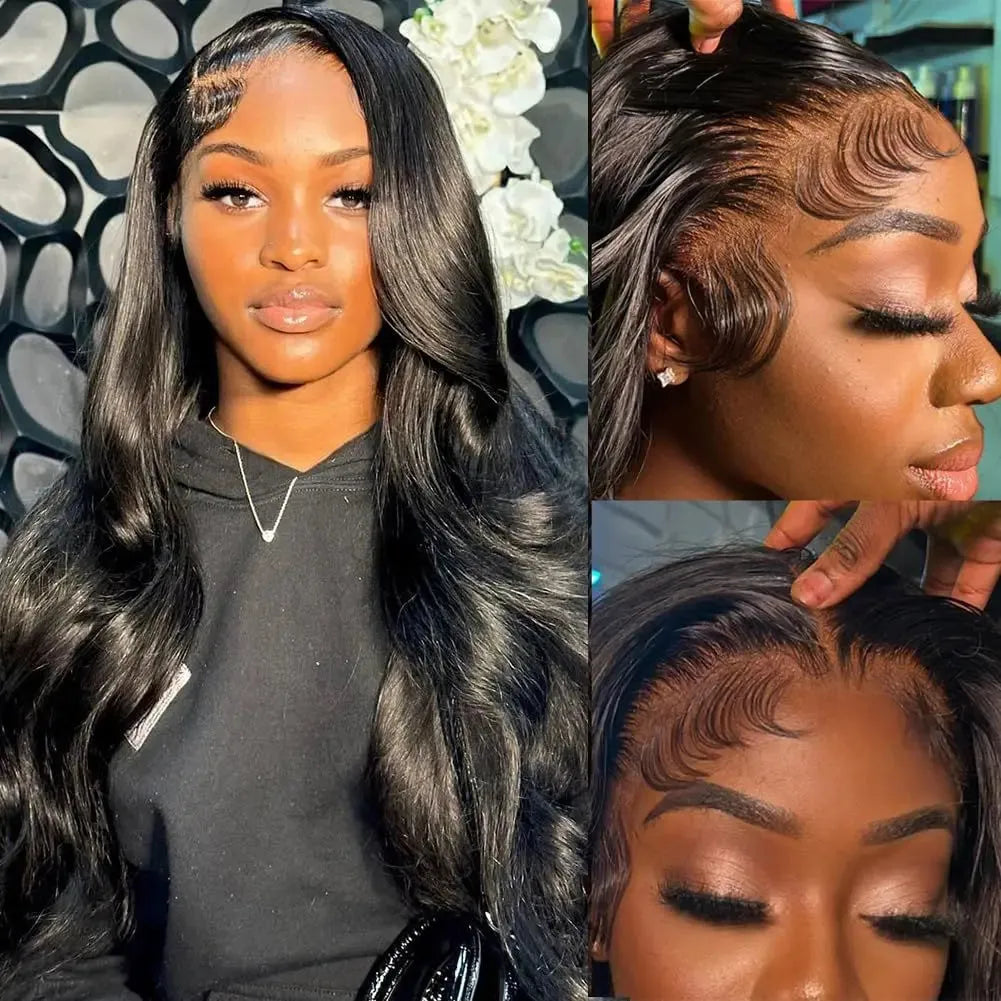 30 Inch HD Transparent Lace Wig 13X4 13X6 Human Hair 200 Density Body Wave Human Hair Lace Frontal Wig For Women Wigs Human Hair