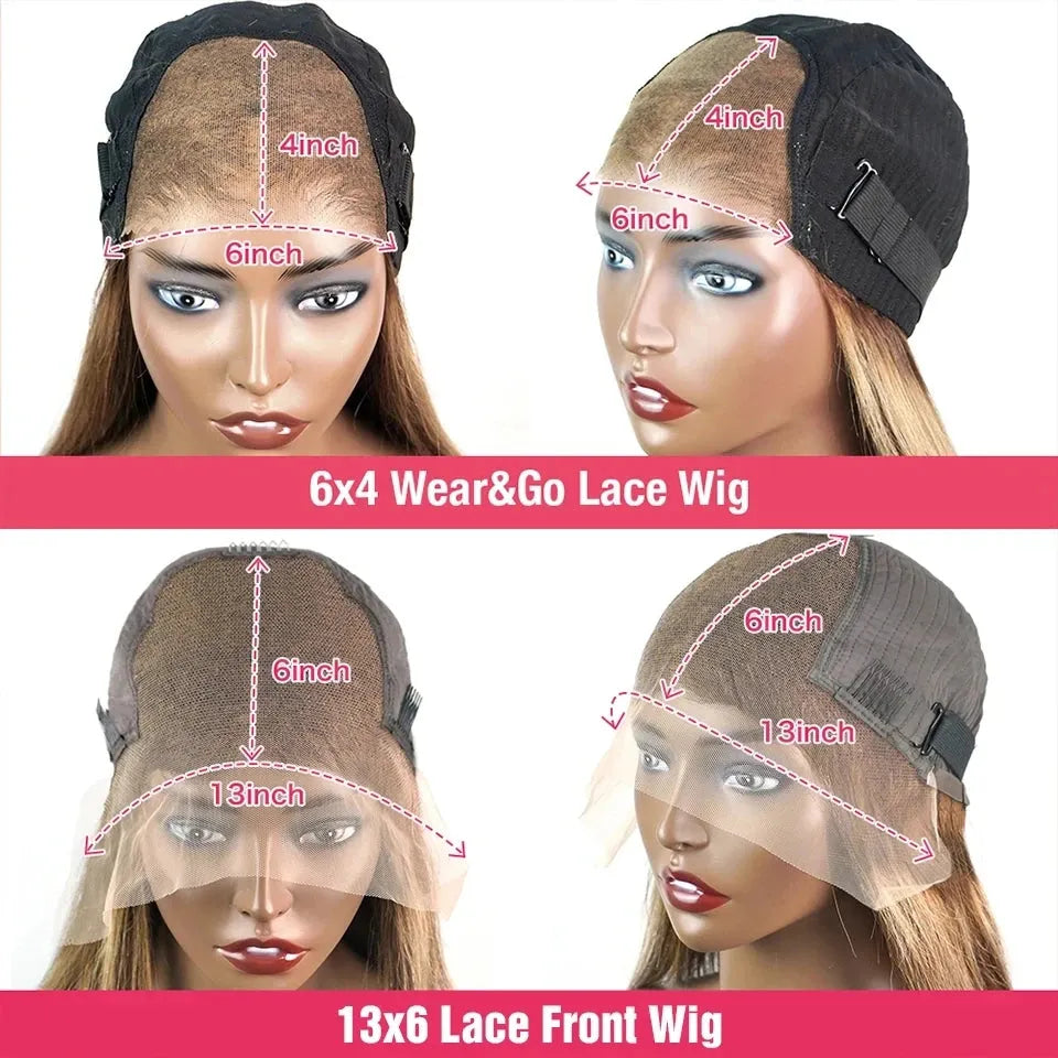 Honey Blonde Highlight Body Wave Lace Front Wig