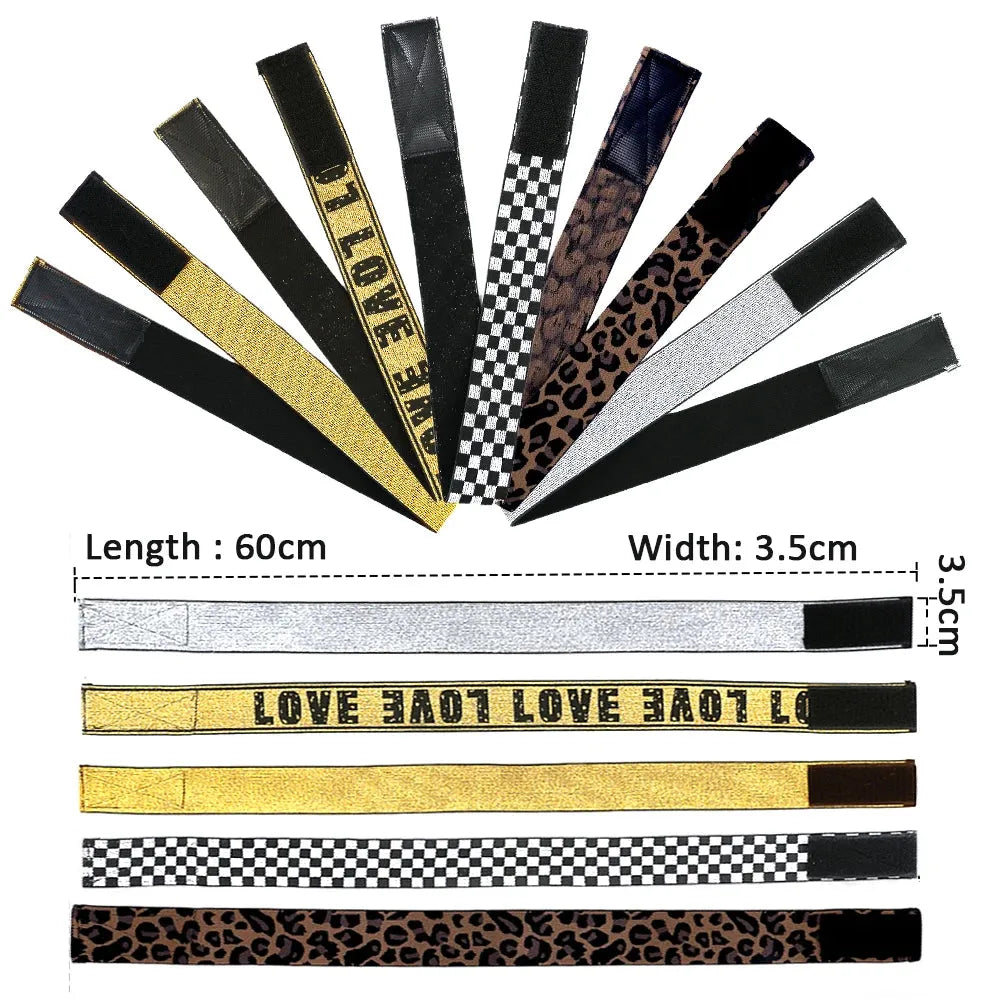 Elastic Headband With MagicTape Adjustable Wig Band For Fixed Lace Wigs To Lay Edges Grip Band 2.5 3 3.5Cm Wig Accossories