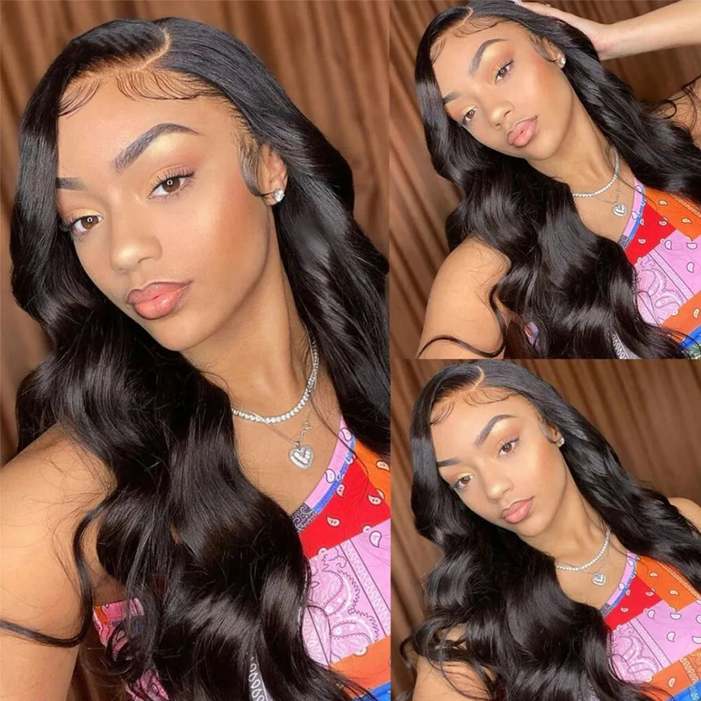 Catwo Body Wave Human Hair Bundles With Hd Closure 5X5 Transparent Lace Closure With Bundles Peruvian 30 Inch Hair Extensions