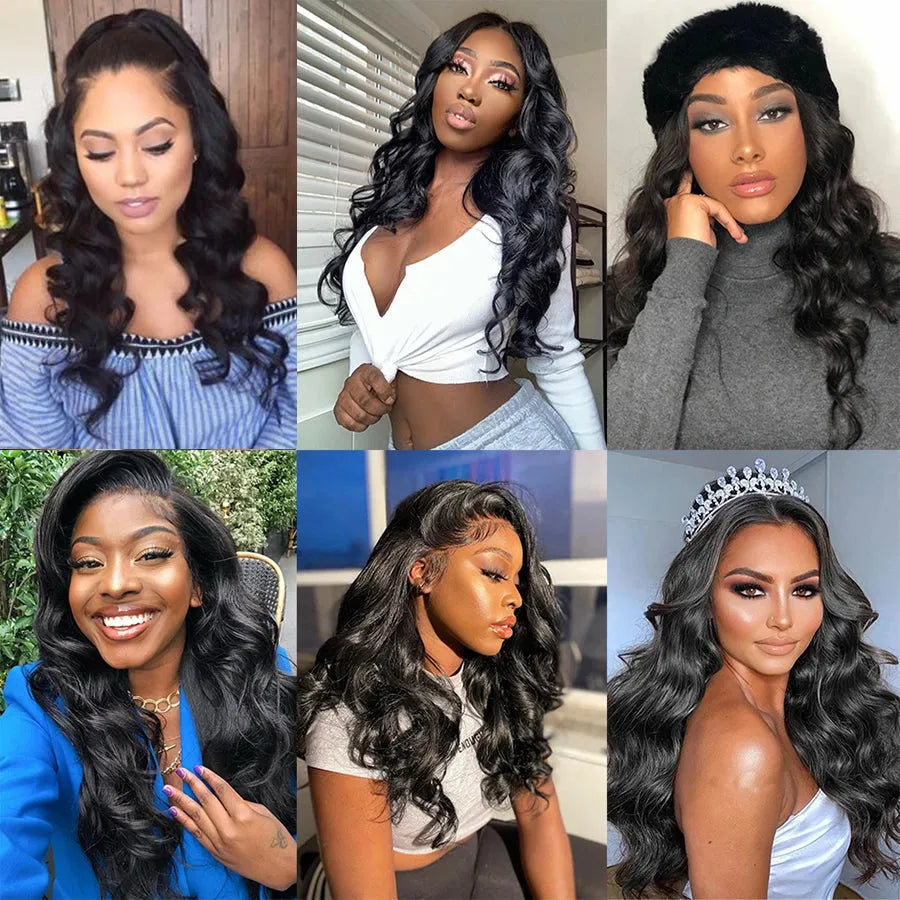 Catwo Body Wave Human Hair Bundles With Hd Closure 5X5 Transparent Lace Closure With Bundles Peruvian 30 Inch Hair Extensions