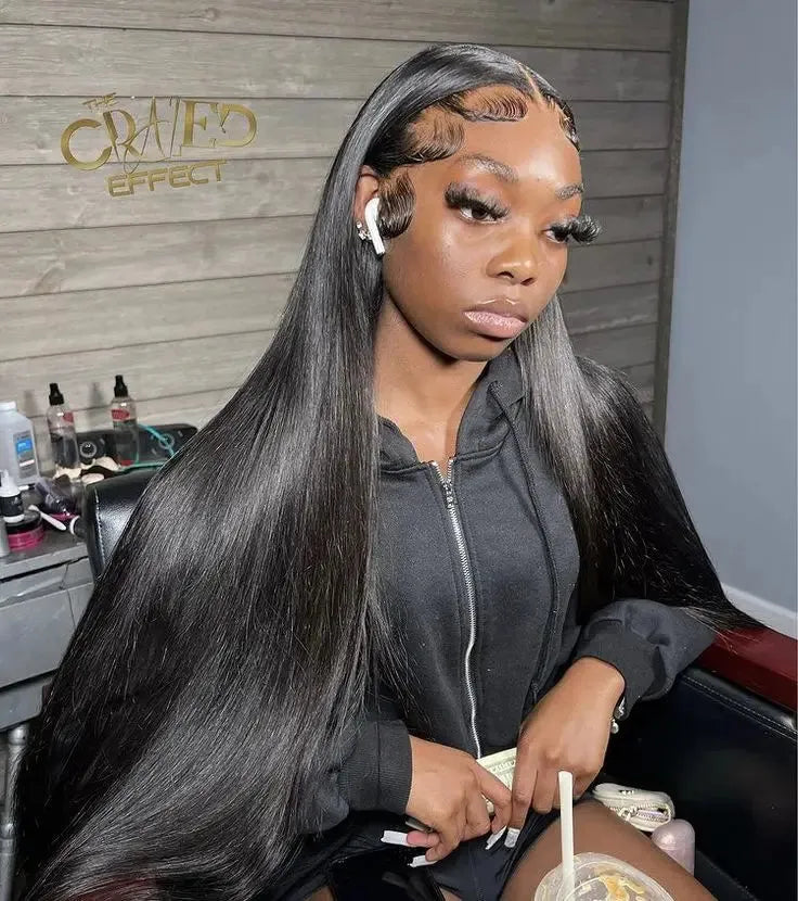 High Density Bone Straight Human Hair Hd Lace Frontal Wigs 30 Inch 13x6 100% Brazilian Choice For Women Cheap On Sale Clearance