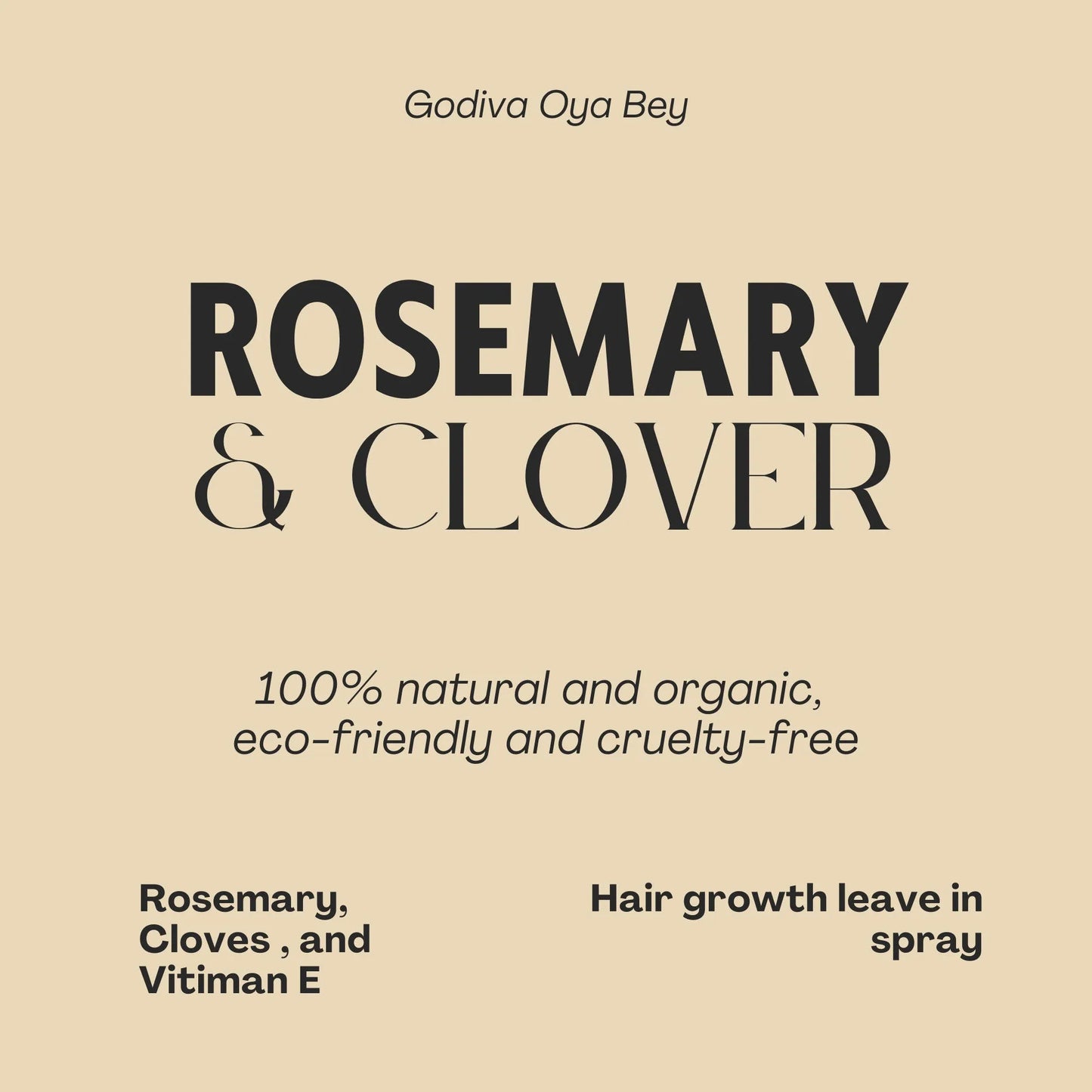 Rosemary Clover Hair Growth Spray