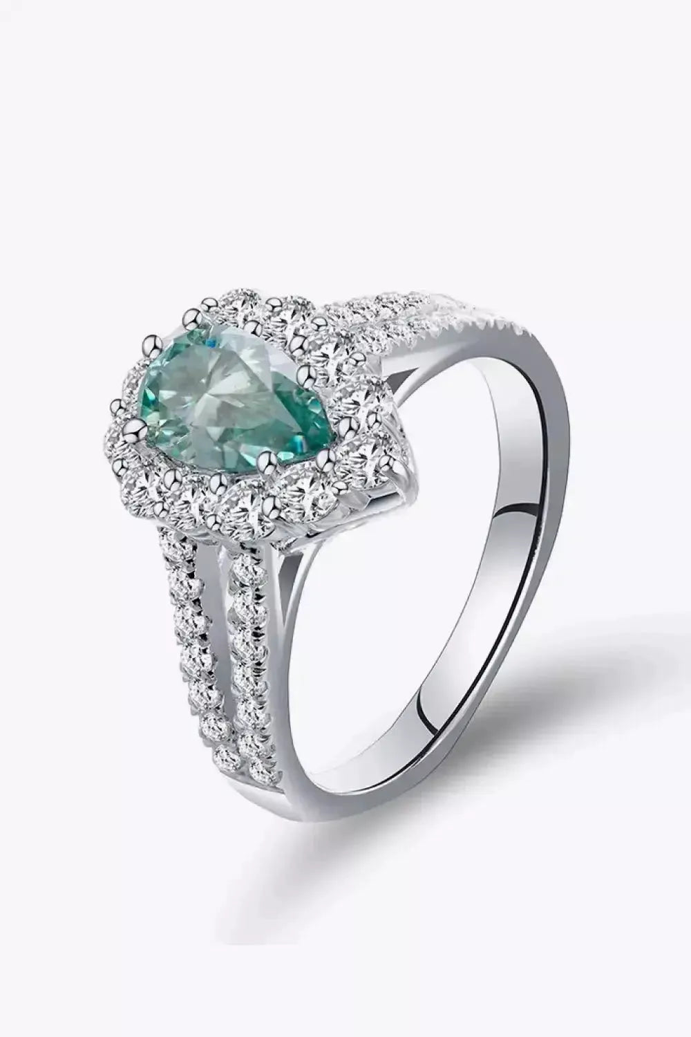 1 Carat Moissanite 925 Sterling Silver Ring - Godiva Oya Bey