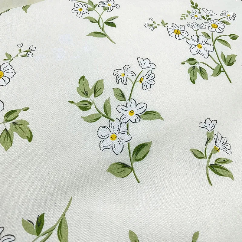 Floral Print Brushed Home Bedding Set Simple Fresh Comfortable Duvet Cover Set with Sheet Comforter Covers Pillowcases Bed Linen