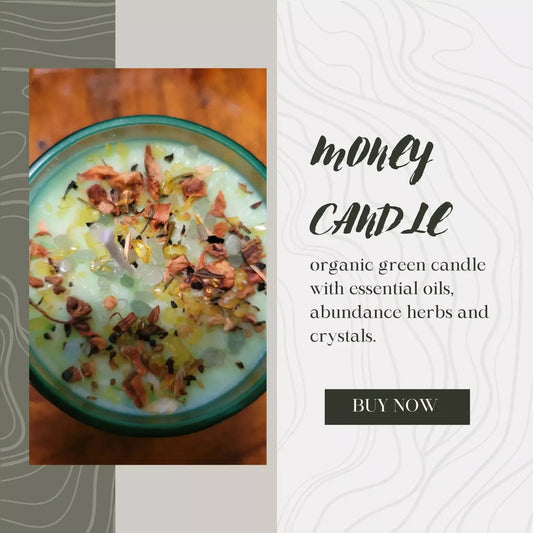 Scented candles. MONEY COMES TO ME CANDLE - Godiva Oya Bey