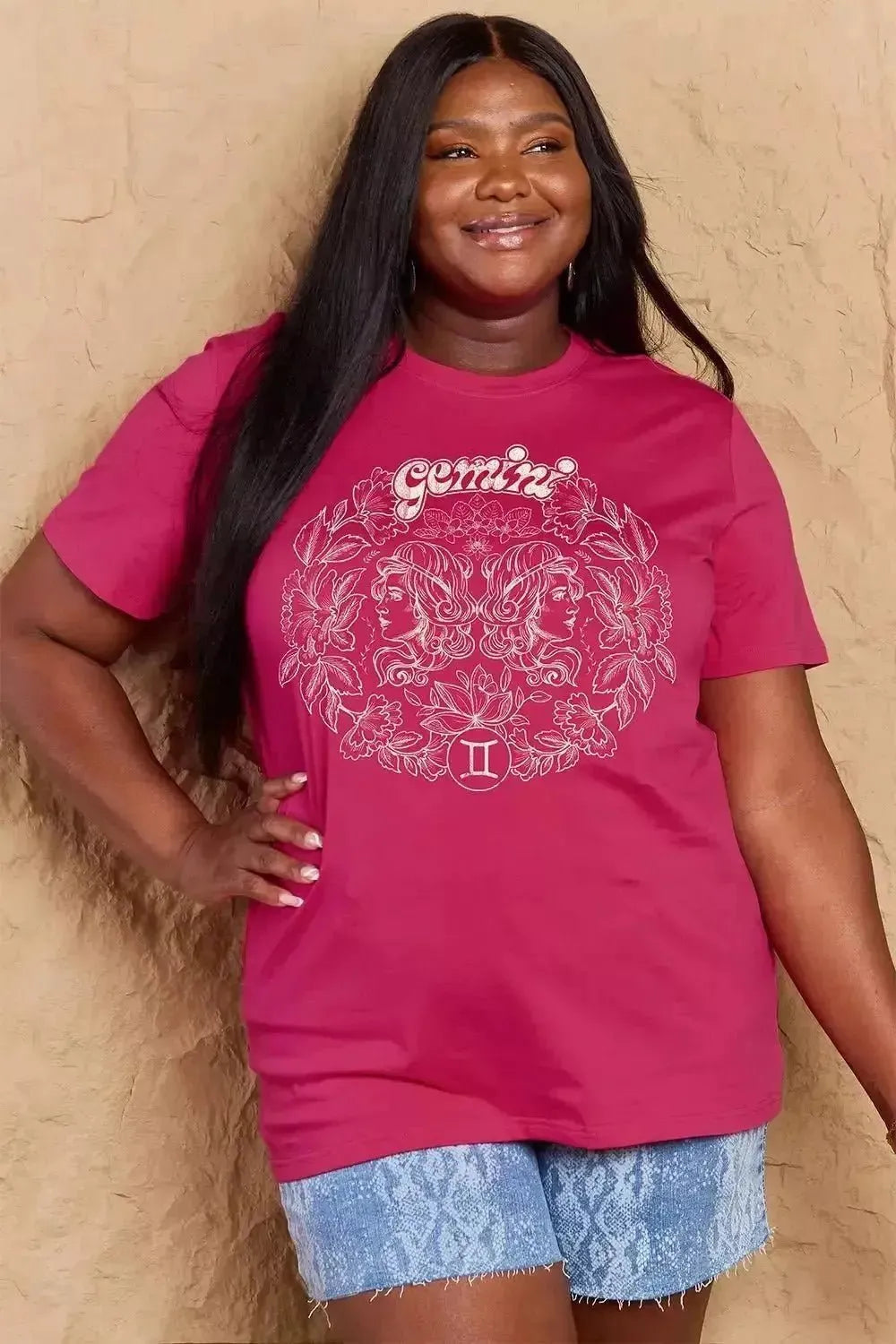Simply Love Full Size GEMINI Graphic T-Shirt - Godiva Oya Bey