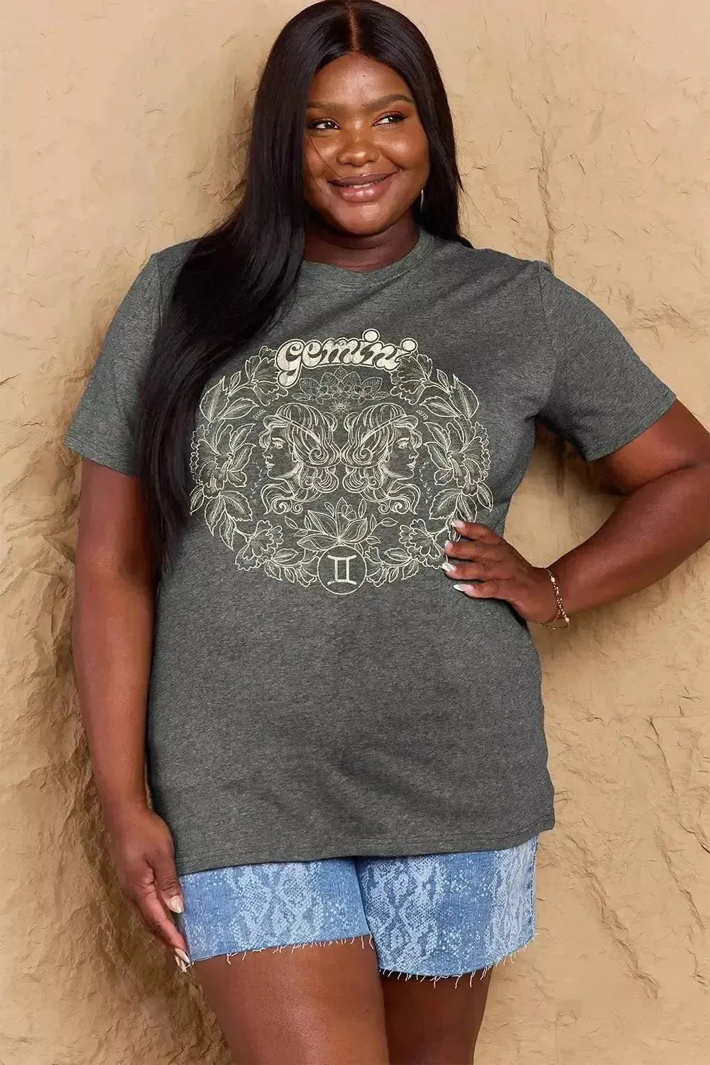 Simply Love Full Size GEMINI Graphic T-Shirt - Godiva Oya Bey