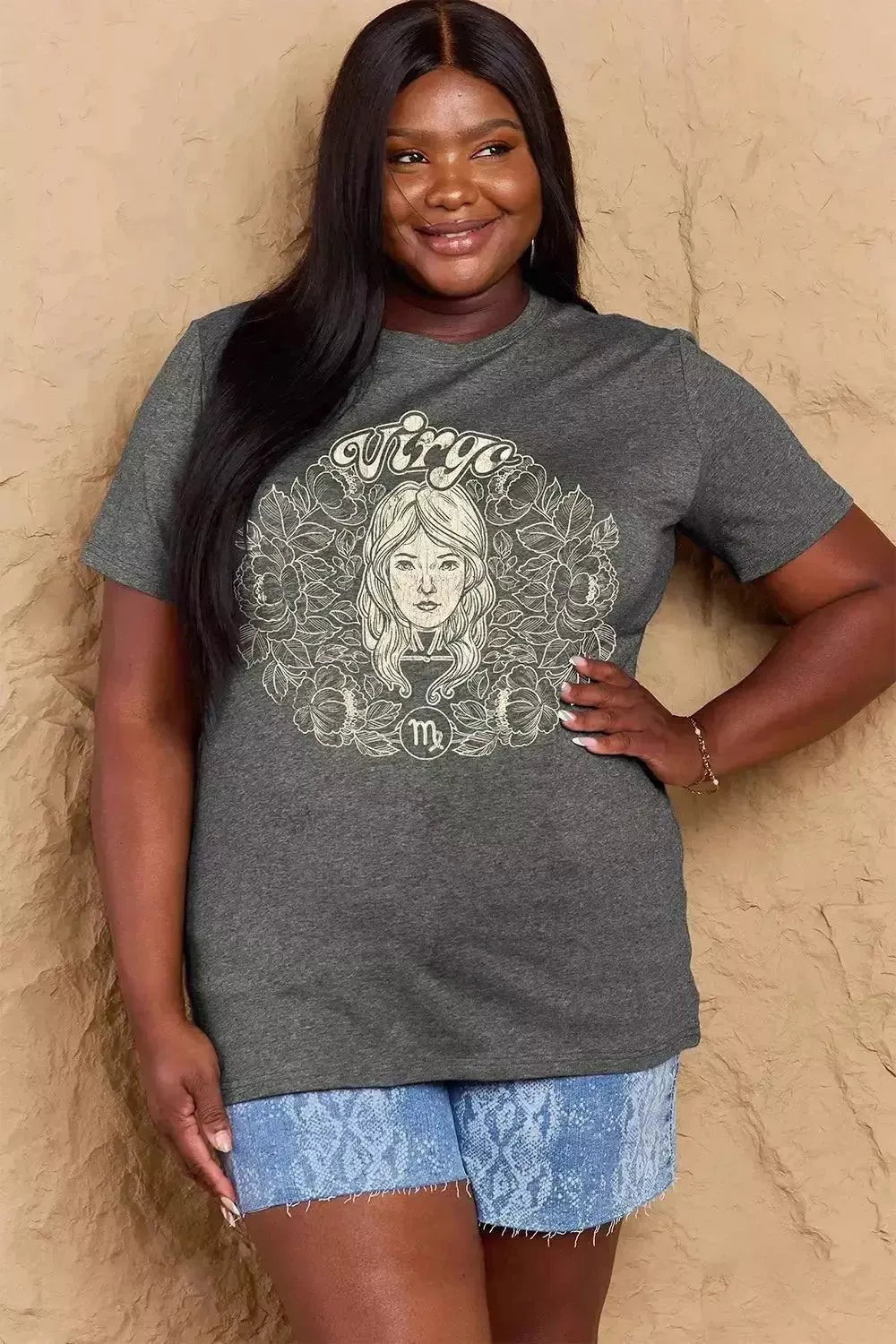 Simply Love Full Size VIRGO Graphic T-Shirt - Godiva Oya Bey