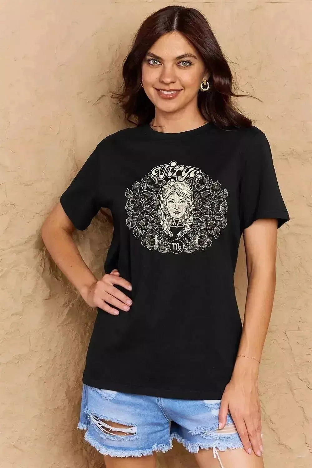 Simply Love Full Size VIRGO Graphic T-Shirt - Godiva Oya Bey