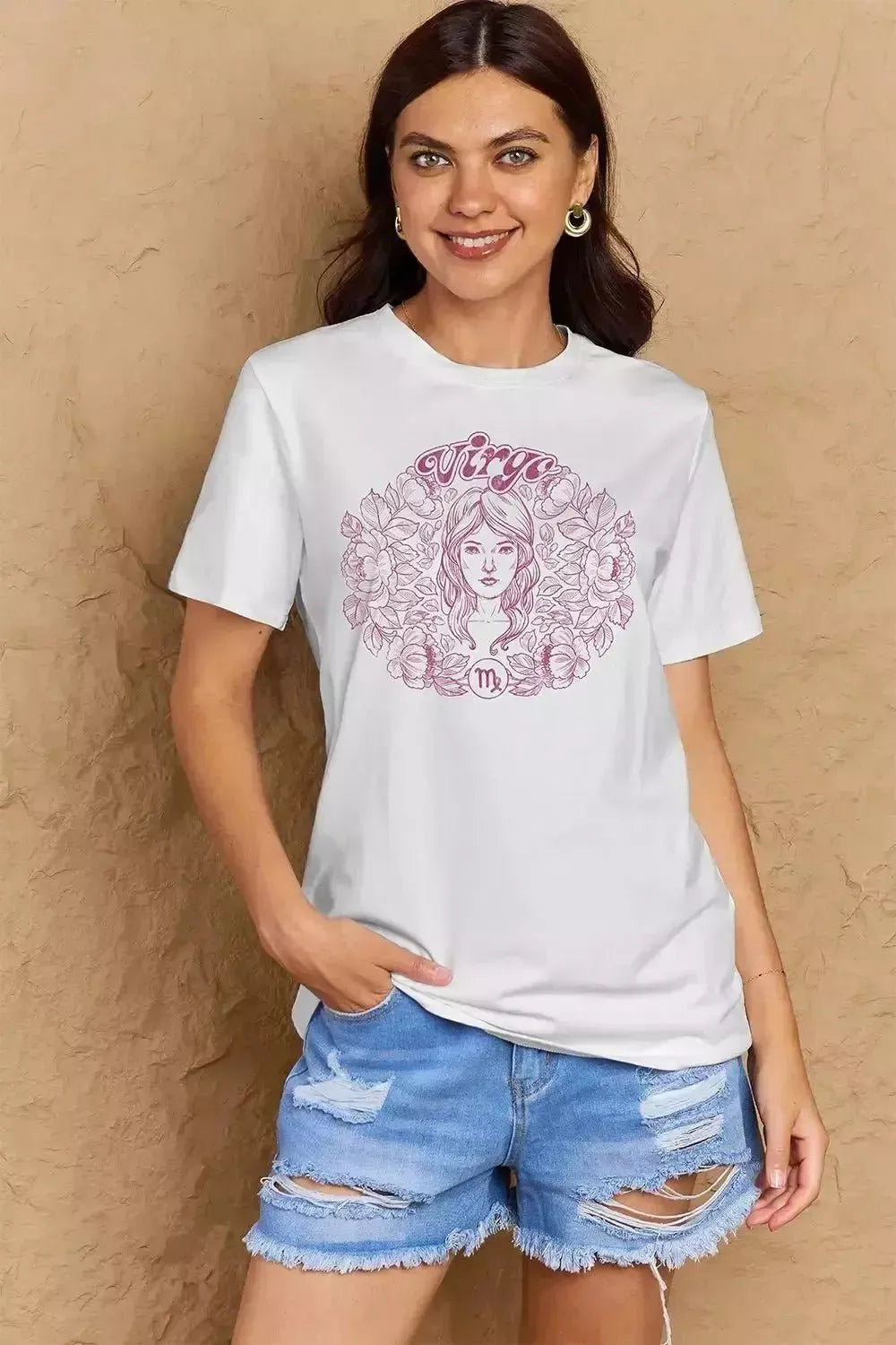 Simply Love Full Size VIRGO Graphic T-Shirt - Godiva Oya Bey