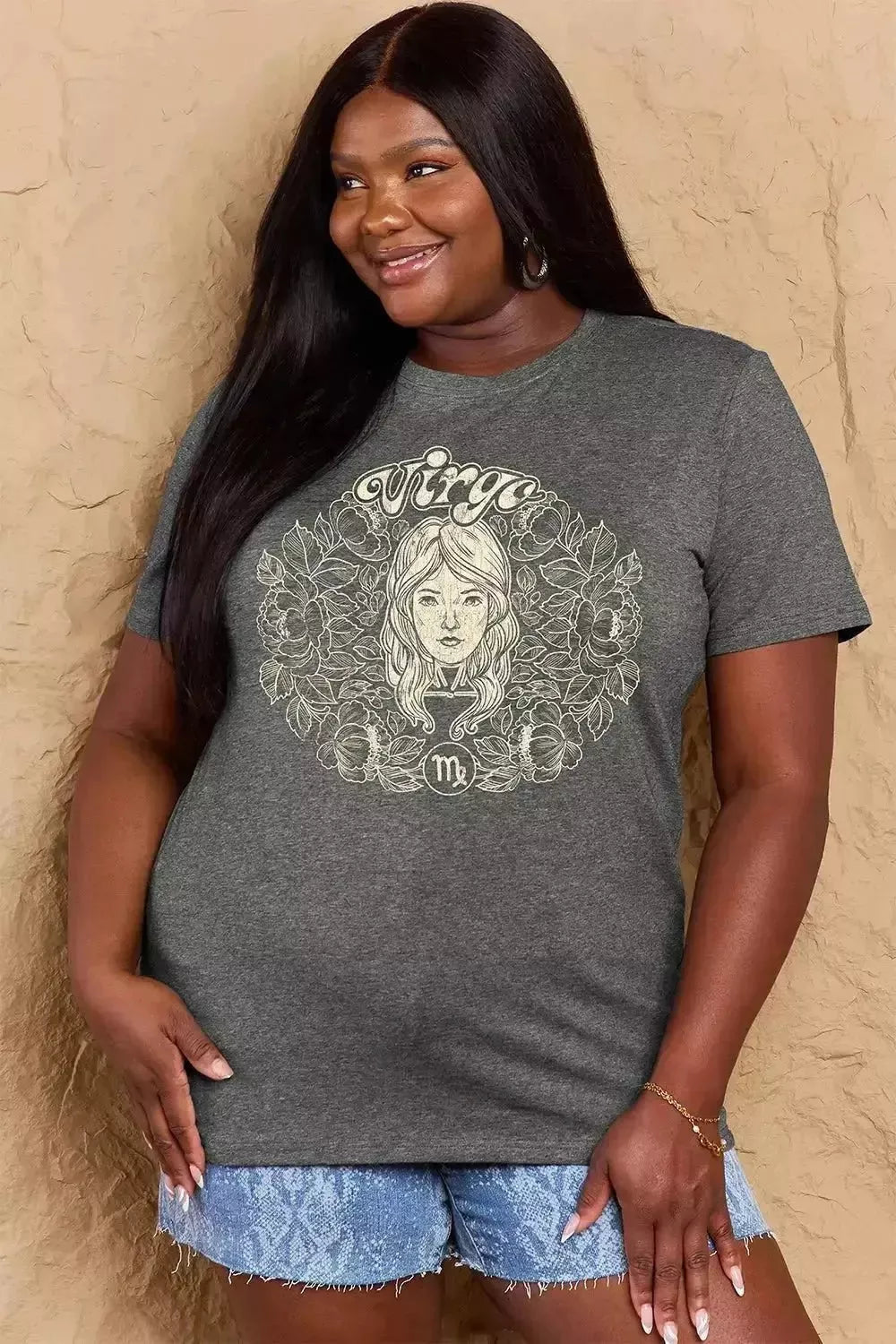 Simply Love Full Size VIRGO Graphic T-Shirt - Godiva Oya Bey
