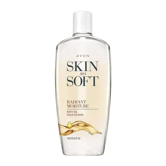 Skin So Soft Radiant Moisture Bath Oil, Bonus Size 25 fl oz – with Argan Oil, Silk Proteins & Illuminator Technology – Softens, Hydrates & Illuminates Skin – Peony Musk Scent