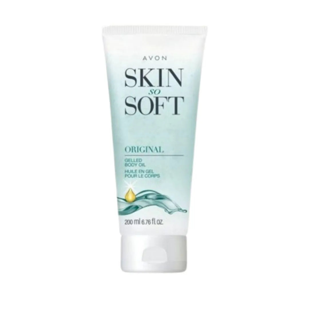 Avon Skin So Soft Original Gelled Body Oil with Jojoba Oil, 24-Hour Hydration, Fresh Herbal Scent, Dermatologist Tested, Absorbs Instantly – 6.76 fl. oz.