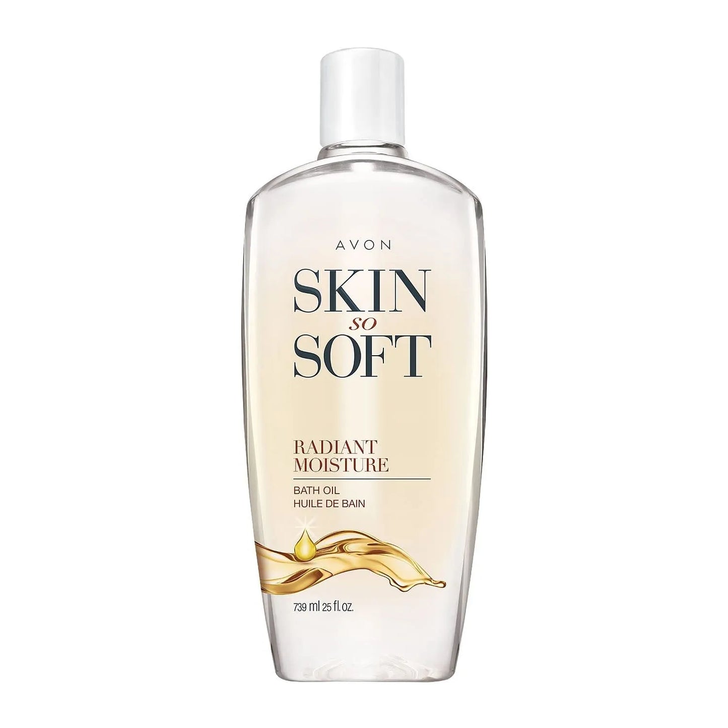 Skin So Soft Radiant Moisture Bath Oil, Bonus Size 25 fl oz – with Argan Oil, Silk Proteins & Illuminator Technology – Softens, Hydrates & Illuminates Skin – Peony Musk Scent