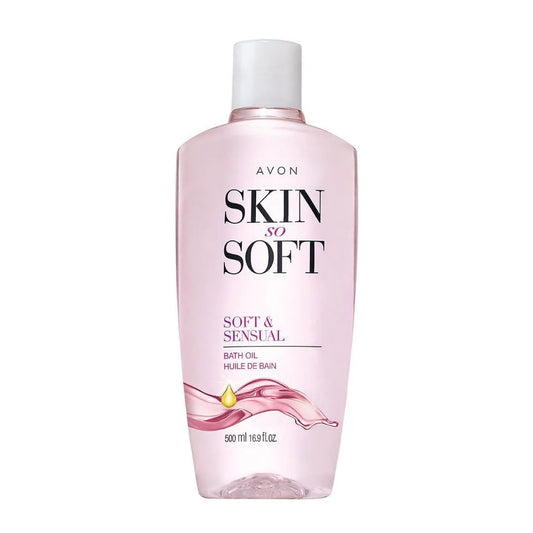 Avon Skin So Soft Soft & Sensual Bath Oil 16.9 fl oz Moisturizing Argan Body Oil for Hydrated, Glowing Skin