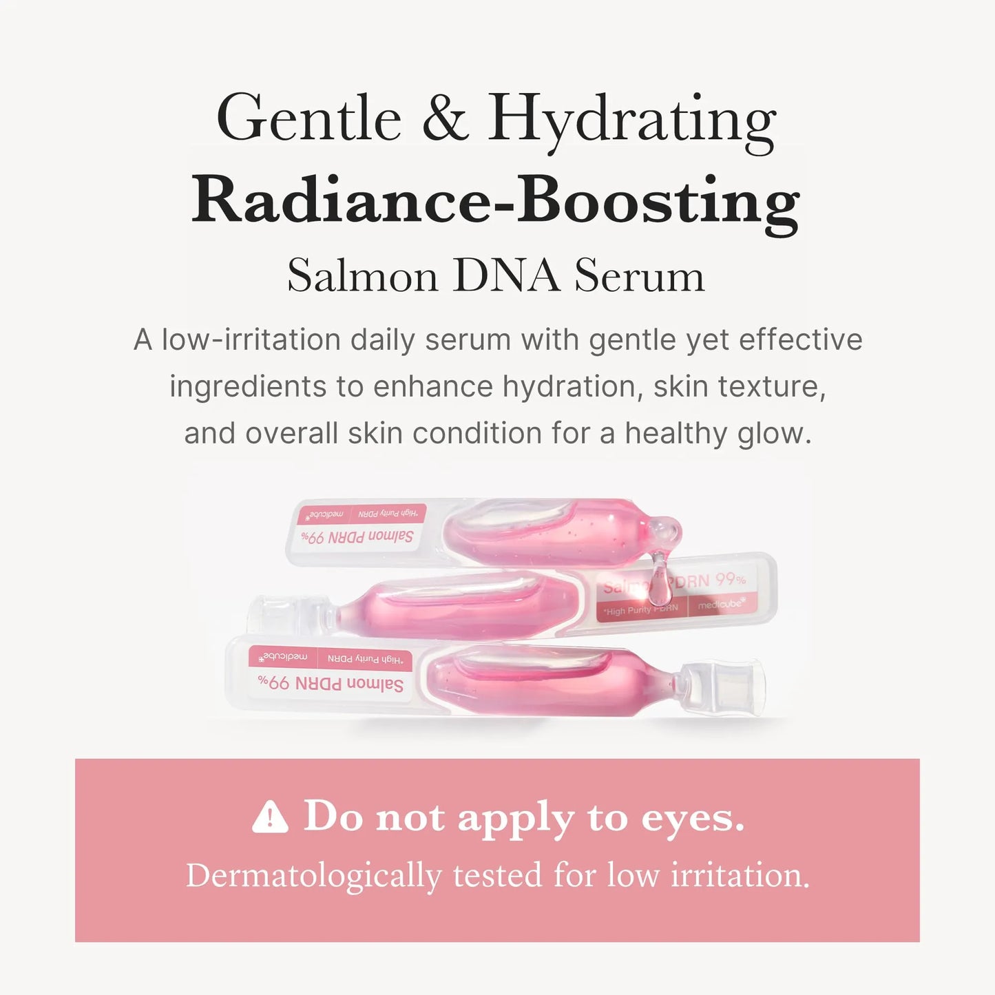 medicube Salmon DNA PDRN Pink One Day Serum | 99% Salmon DNA PDRN Intensive Ampoule, Collagen, Glutathione, Hyaluronic Acid - Improves skin radiance | Korean skincare 0.05 fl.oz x 10e