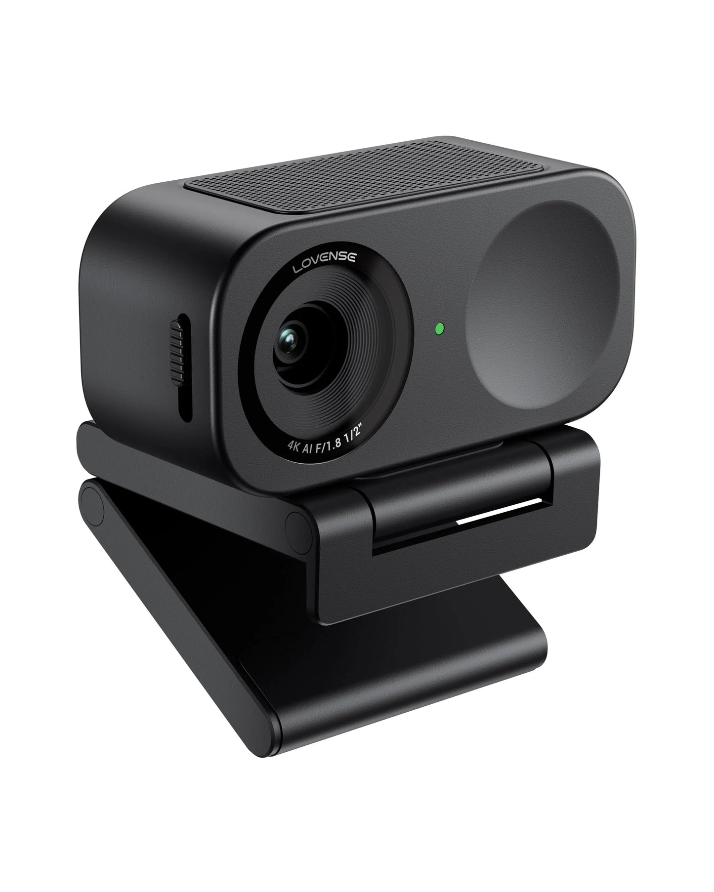 LOVENSE Webcam 2 4k for PC, Live Streaming Camera 1/2" Sensor True Focus Al Noise Canceling, Hand Gesture Control, Mobile Control, Auto Framing, Customizable Audio Modes, Microphones, Privacy Control