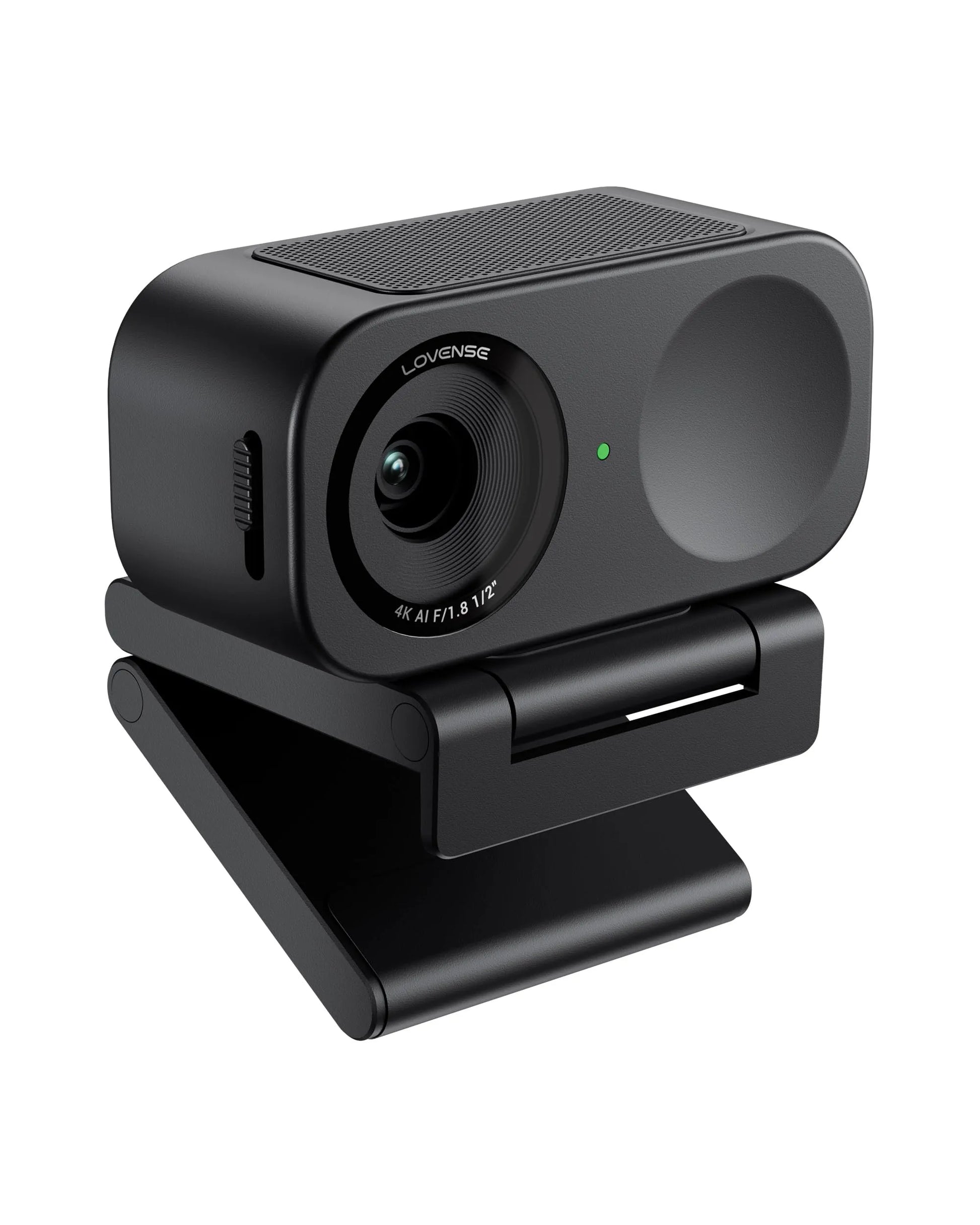 LOVENSE Webcam 2 4k for PC, Live Streaming Camera 1/2" Sensor True Focus Al Noise Canceling, Hand Gesture Control, Mobile Control, Auto Framing, Customizable Audio Modes, Microphones, Privacy Control