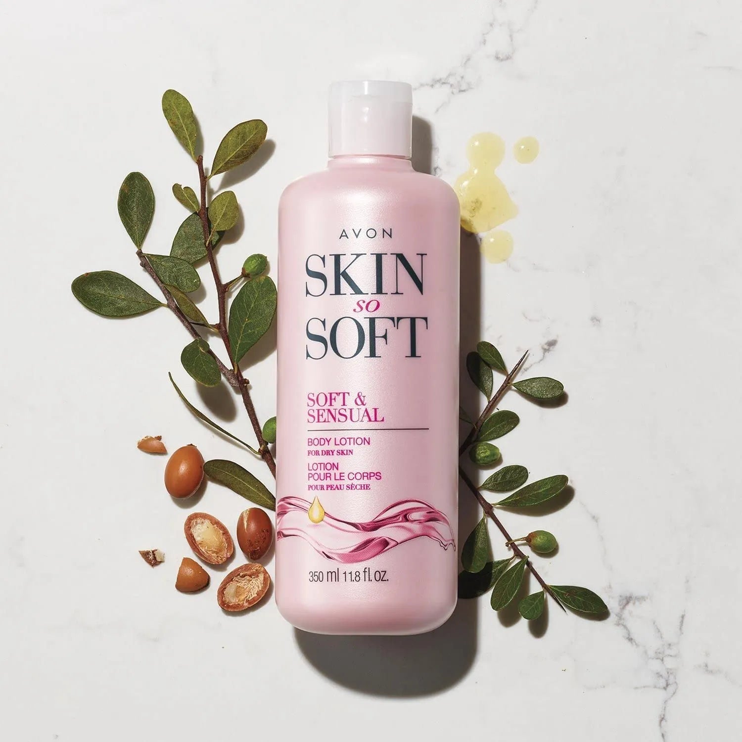Skin So Soft Soft & Sensual Body Lotion with Argan Oil – 24+ Hour Moisturization, Spicy Floral Jasmine Scent, Dermatologically Tested, 11.8 fl. oz.
