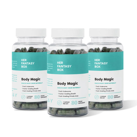 Her Fantasy Box | Body Magic | Chlorophyll Pill for Feminine Odor - 3 Pack