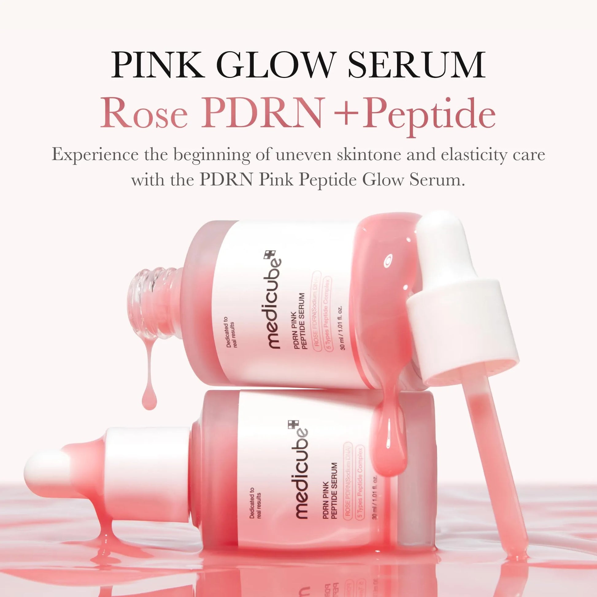 medicube Viral Serum Duo for Clear and Plump Skin: Kojic Acid Turmeric and PDRN Rose Pink Serum for Radiant Glow and Uneven Skin Tone & Texture Care | Giftable Skincare Set