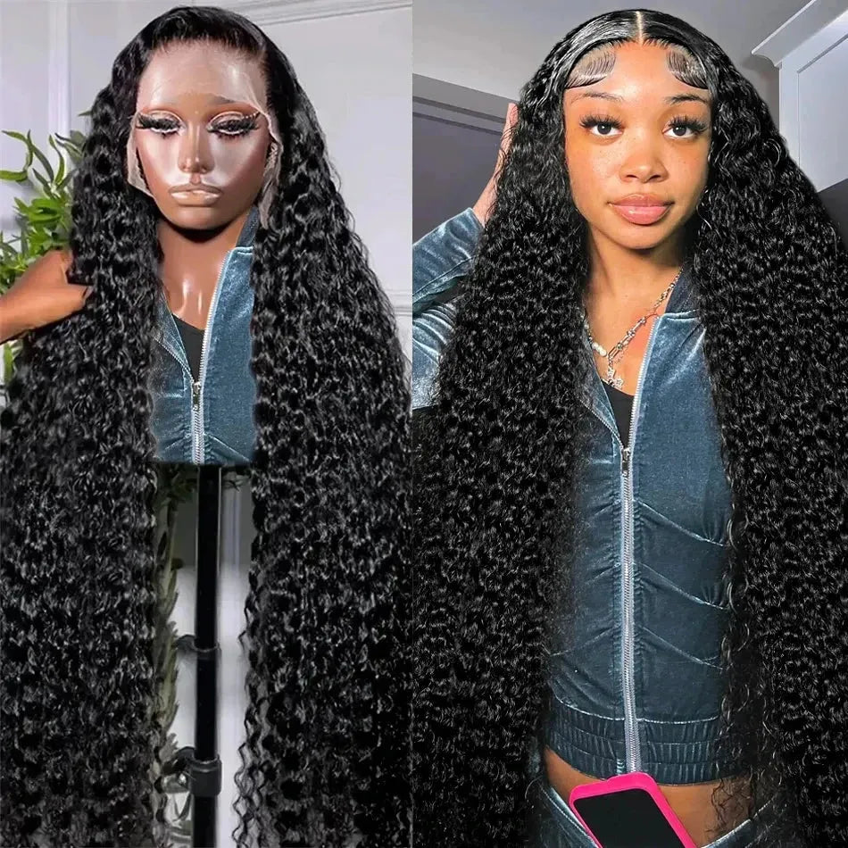 Deep Wave Lace Frontal Wigs Human Hair 200 Density Curly Wigs For women 13x6 Hd Lace Frontal Wig 13x4 Water Wave Lace Front Wig