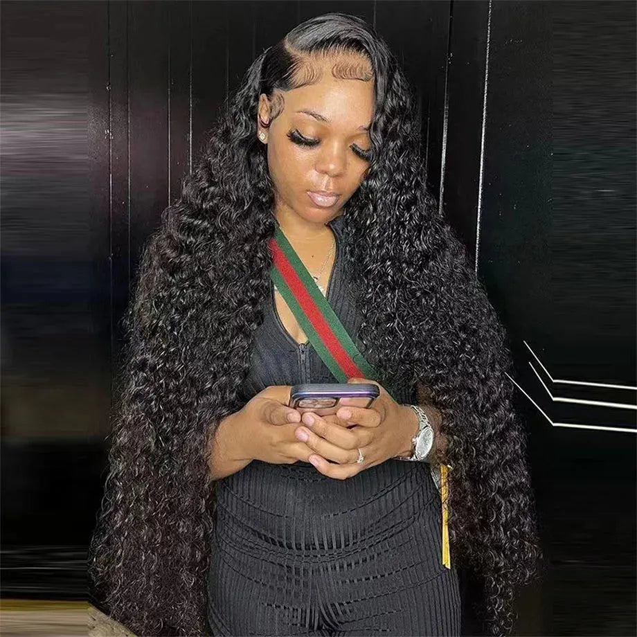 Deep Wave Lace Frontal Wigs Human Hair 200 Density Curly Wigs For women 13x6 Hd Lace Frontal Wig 13x4 Water Wave Lace Front Wig