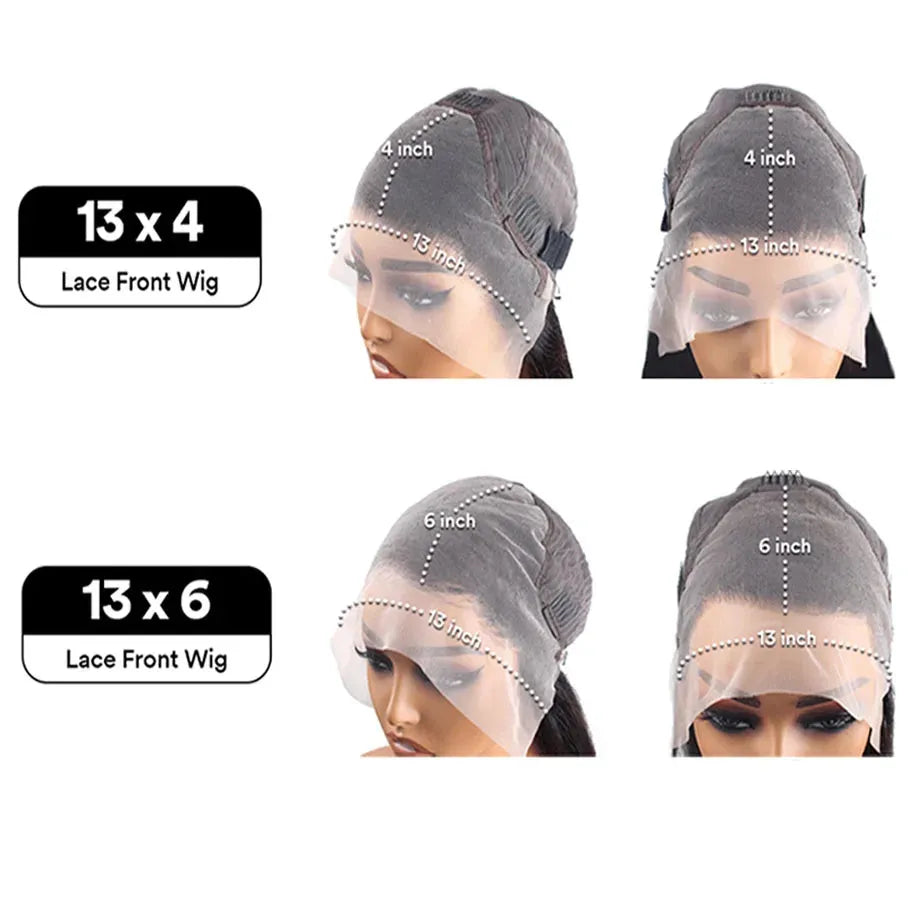 Deep Wave Lace Frontal Wigs Human Hair 200 Density Curly Wigs For women 13x6 Hd Lace Frontal Wig 13x4 Water Wave Lace Front Wig