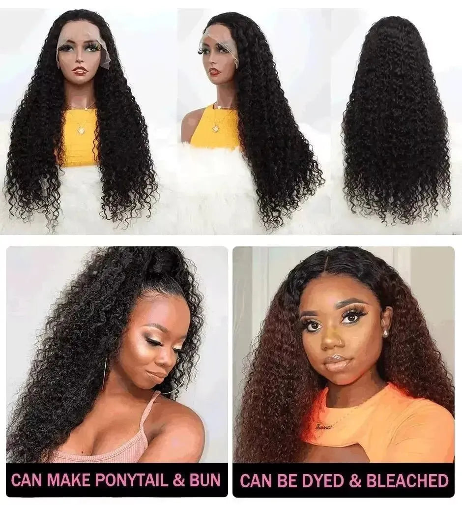 Water Wave Lace Closure Wigs ISEE HAIR Water Wave 4X4 Lace Closure Wigs For Women Mongolian Water Wave 13x4 Lace Front Wigs - Godiva Oya Bey