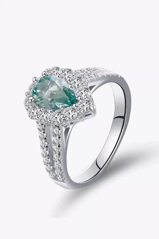 1 Carat Moissanite 925 Sterling Silver Ring - Godiva Oya Bey