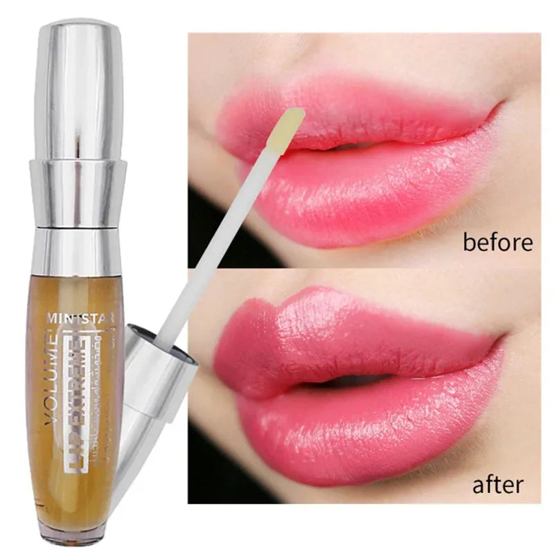 Sexy 3D Lip Plump Big Lips Transparent Makeup Long Lasting Waterproof Moisturizer Winter Lip Plumper Extreme Gloss Lipgloss