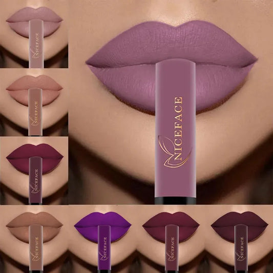 Lip Gloss 34 Colors Nude Matte Liquid Lipstick Red Mate Waterproof Long Lasting Moisturizing Lipgloss Lip Makeup Cosmetics