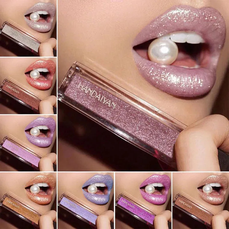 Glitter Lip Gloss Lips Makeup Matte Liquid Lipstick Waterproof Cosmetics Shimmer Metallic Lipgloss Shine Glosses Without Box