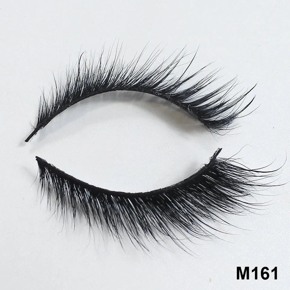 NEW Mink Eyelashes 10mm-18mm Short Natural 3d Mink Lashes Wholesale Bulk Winged Cateye Lashes