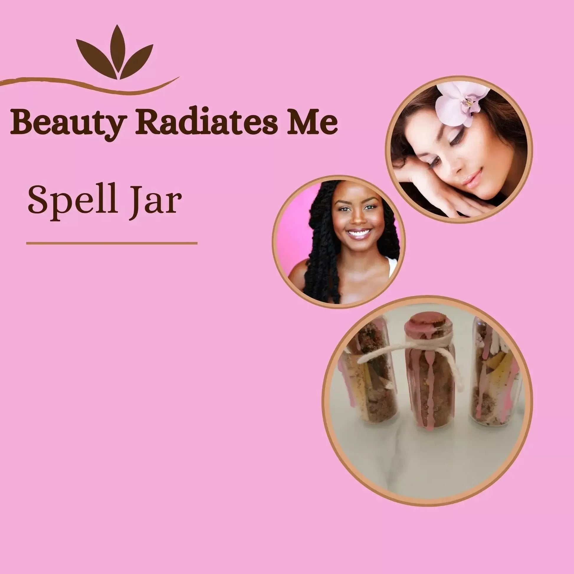 Beauty Radiates Me Spell Jar - Godiva Oya Bey
