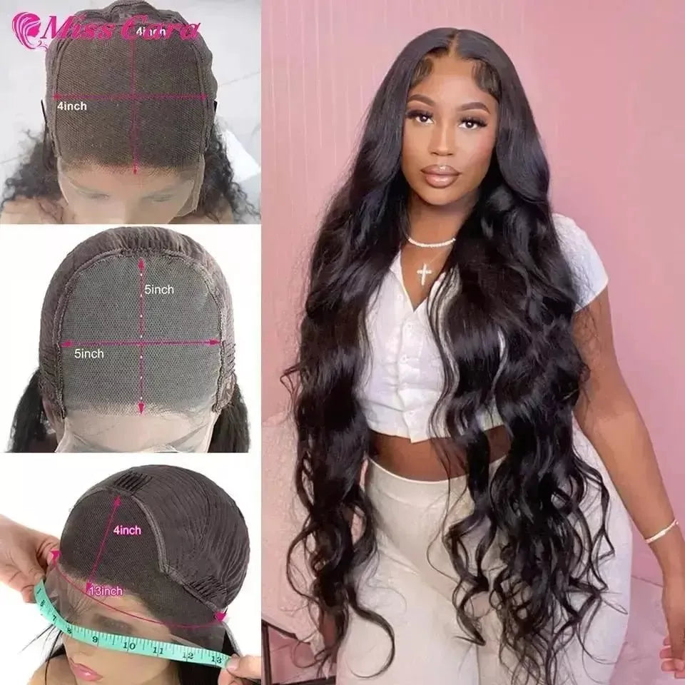 Body wave Lace Front Wig Brazilian Human Hair Wig For Women Prepluck 13x4 Lace Frontal Wig Human Hair Wig 4x4 Lace Closure Wig - Godiva Oya Bey