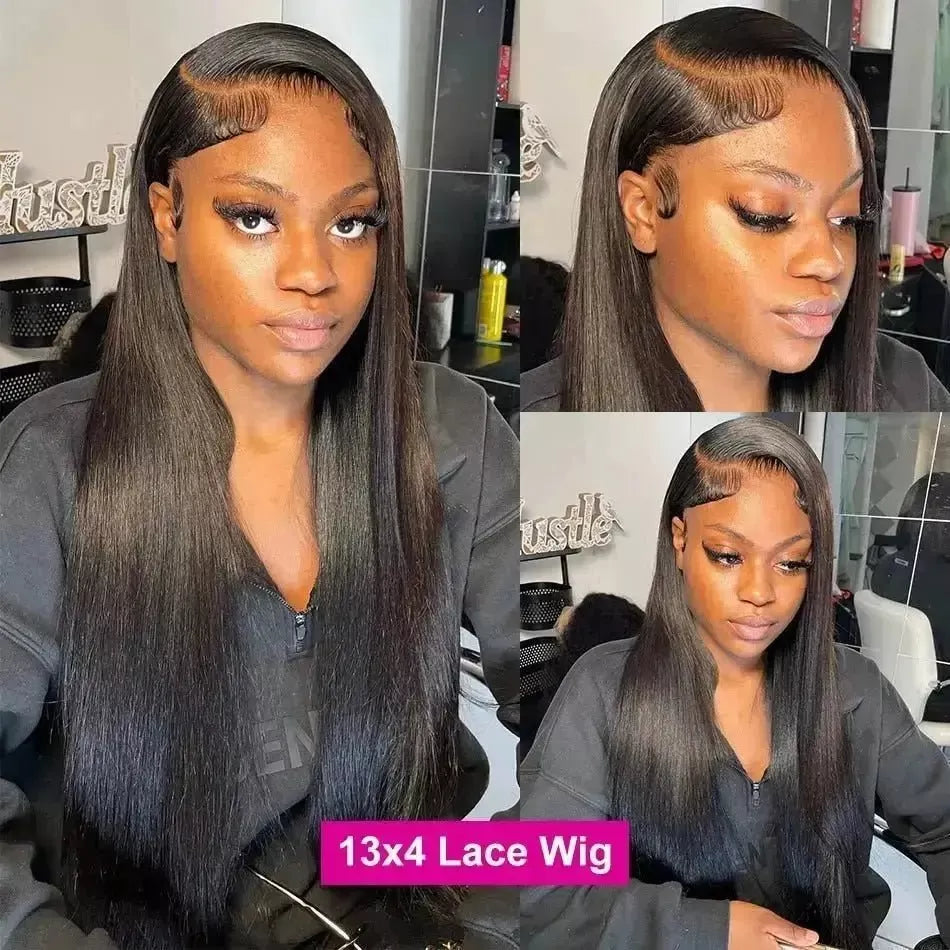 Bone Straight Lace Front Wig 13x4 Lace Frontal Human Hair Wig 13x6 Hd Lace Frontal Wig 360 Full Lace Wig Human Hair Pre Plucked - Godiva Oya Bey