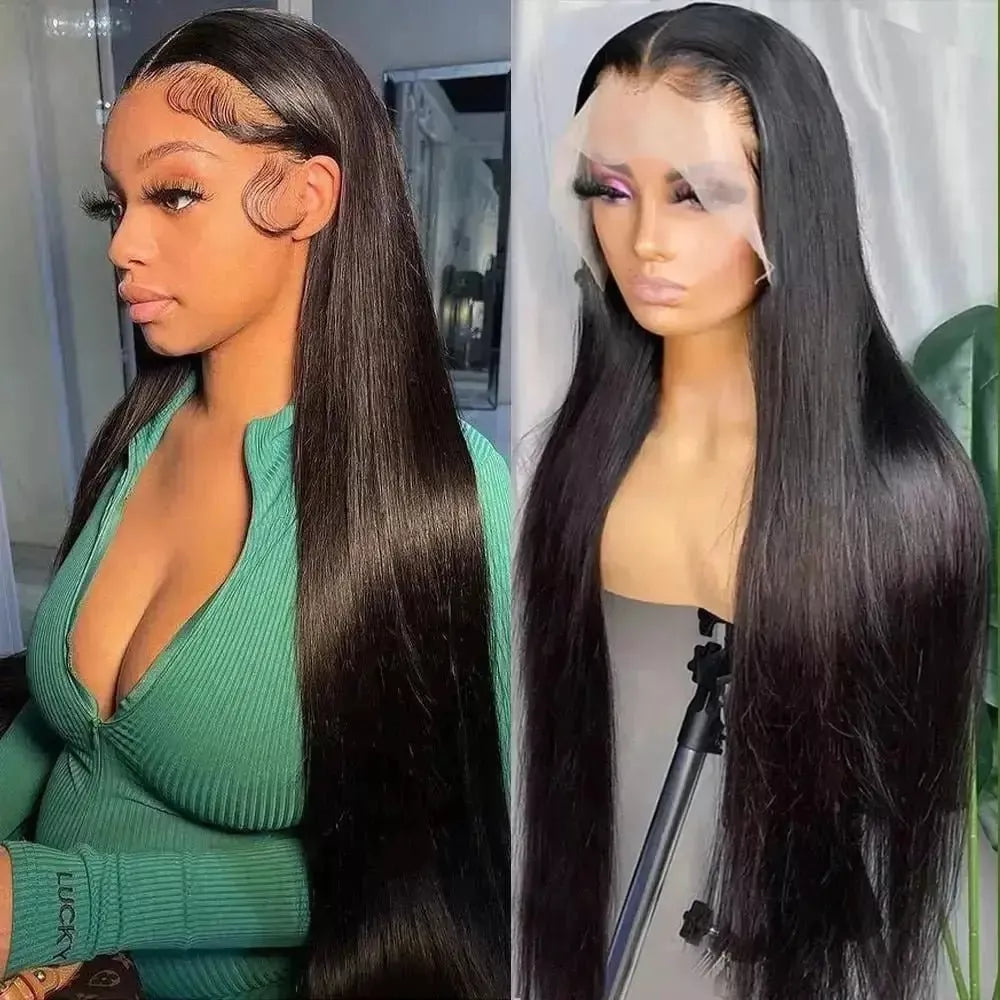 Bone Straight Lace Front Wig 13x4 Lace Frontal Human Hair Wig 13x6 Hd Lace Frontal Wig 360 Full Lace Wig Human Hair Pre Plucked - Godiva Oya Bey