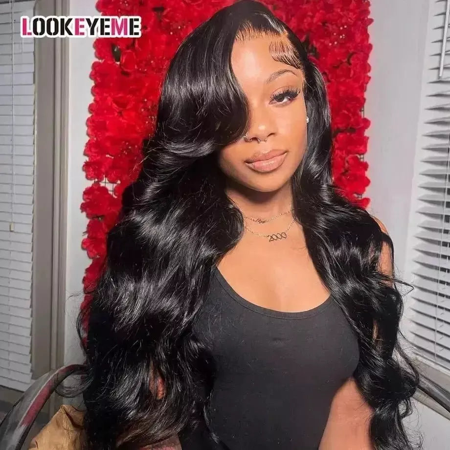 Brazilian Lace Front Human Hair Wigs 13x6 Body Wave Hd Lace Wig 360 Full Lace Wig Pre Plucked Transparent Lace Frontal Wig - Godiva Oya Bey