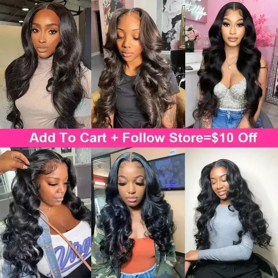 Brazilian Lace Front Human Hair Wigs 13x6 Body Wave Hd Lace Wig 360 Full Lace Wig Pre Plucked Transparent Lace Frontal Wig - Godiva Oya Bey