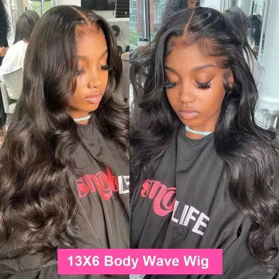 Brazilian Lace Front Human Hair Wigs 13x6 Body Wave Hd Lace Wig 360 Full Lace Wig Pre Plucked Transparent Lace Frontal Wig - Godiva Oya Bey