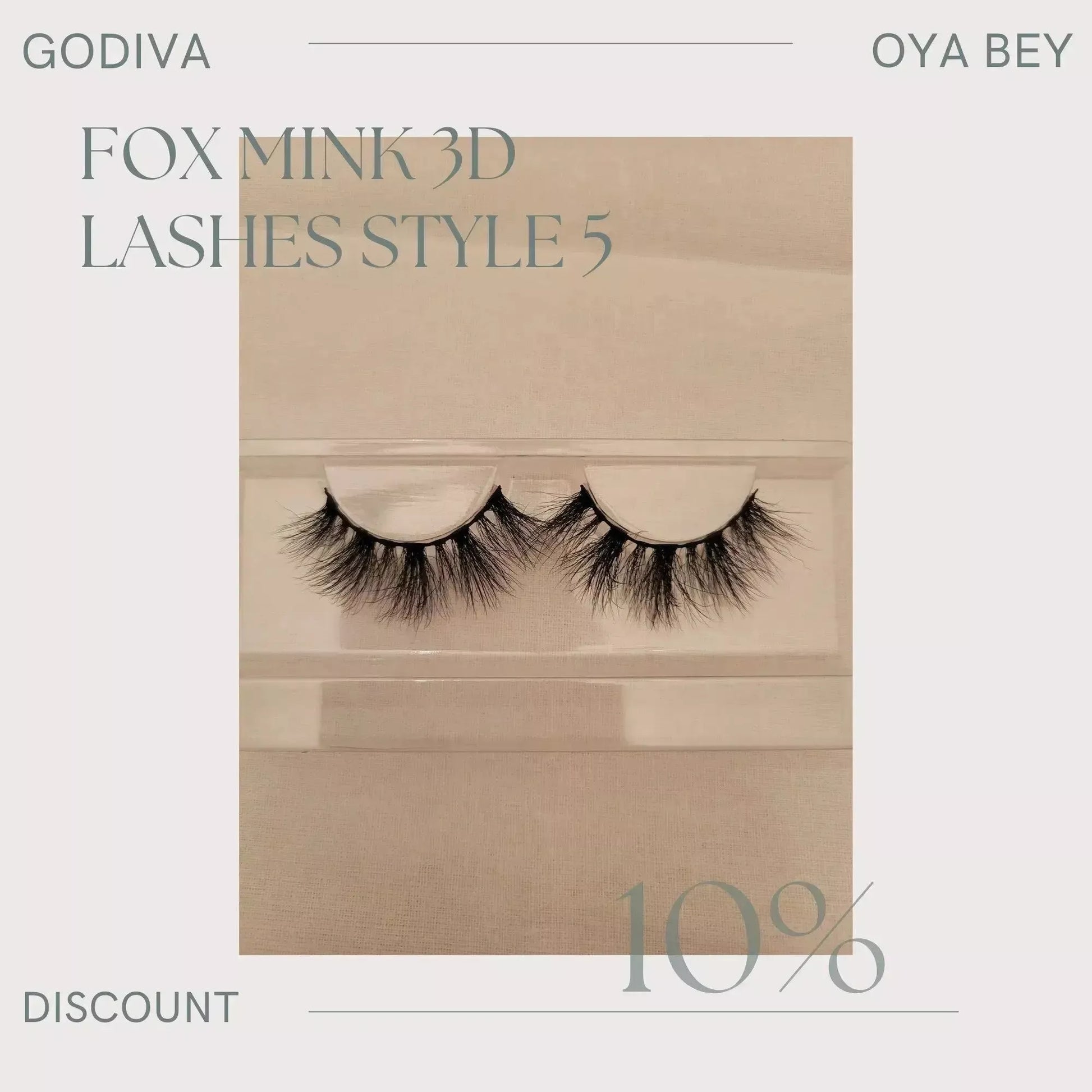 Eyelashes 3D 25mm Style 5 - Godiva Oya Bey