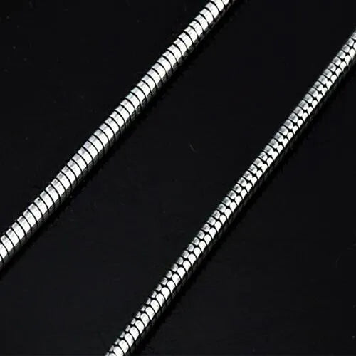 23.6" Snake Chain 925 Sterling Silver Necklace