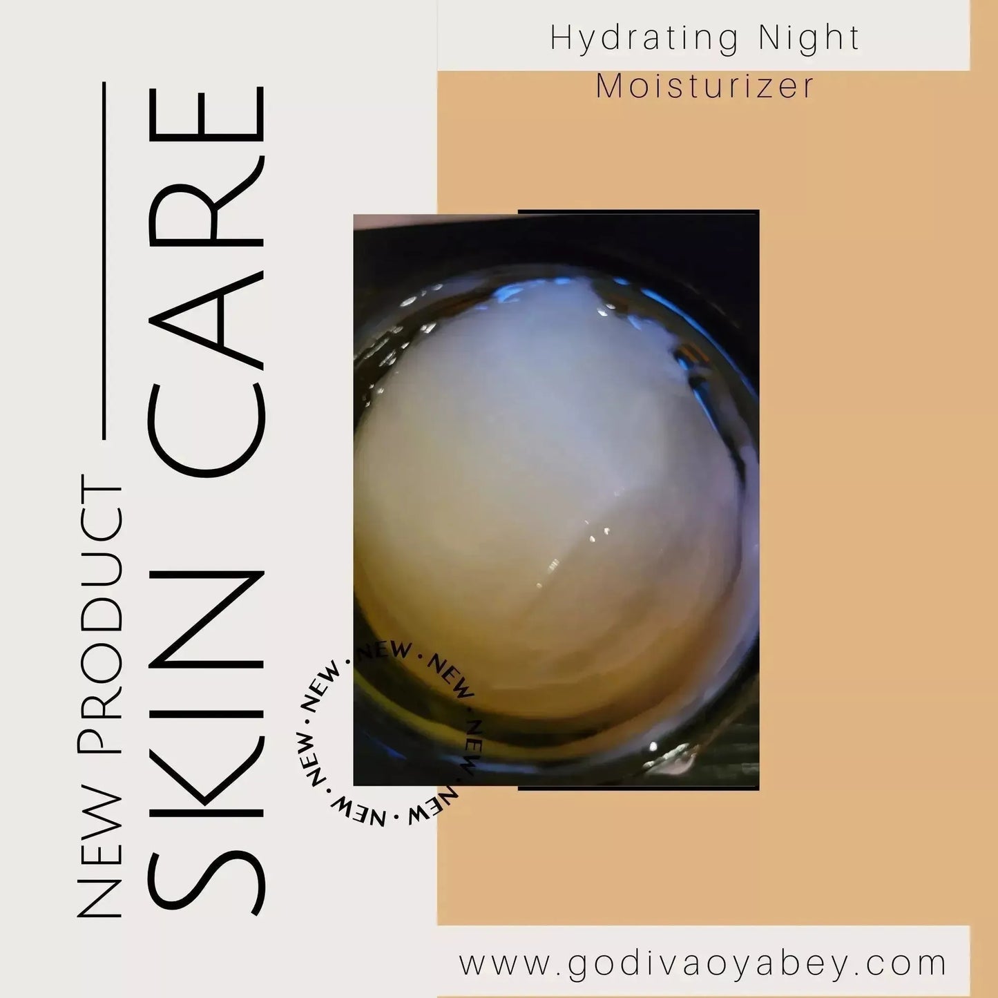 Hydrating Night Face Cream - Godiva Oya Bey