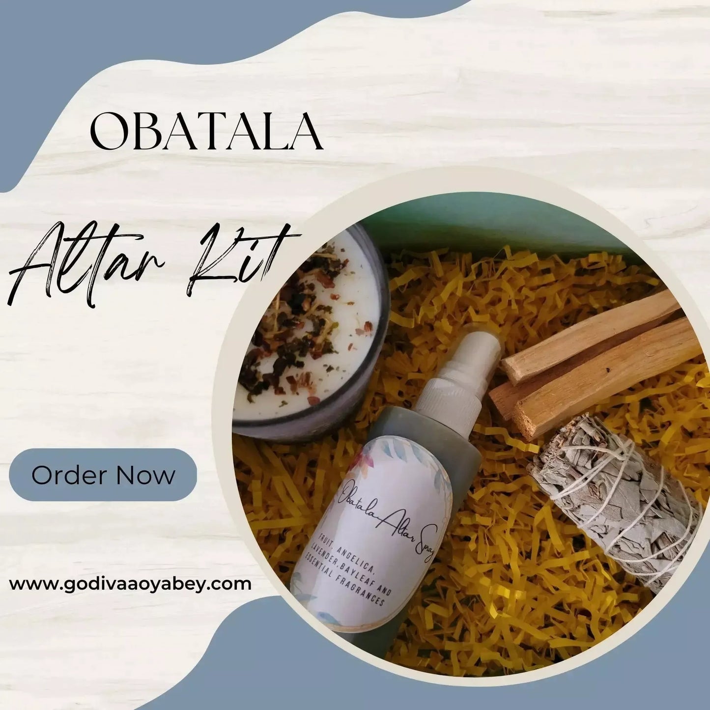 Obatala Altar Kit - Godiva Oya Bey