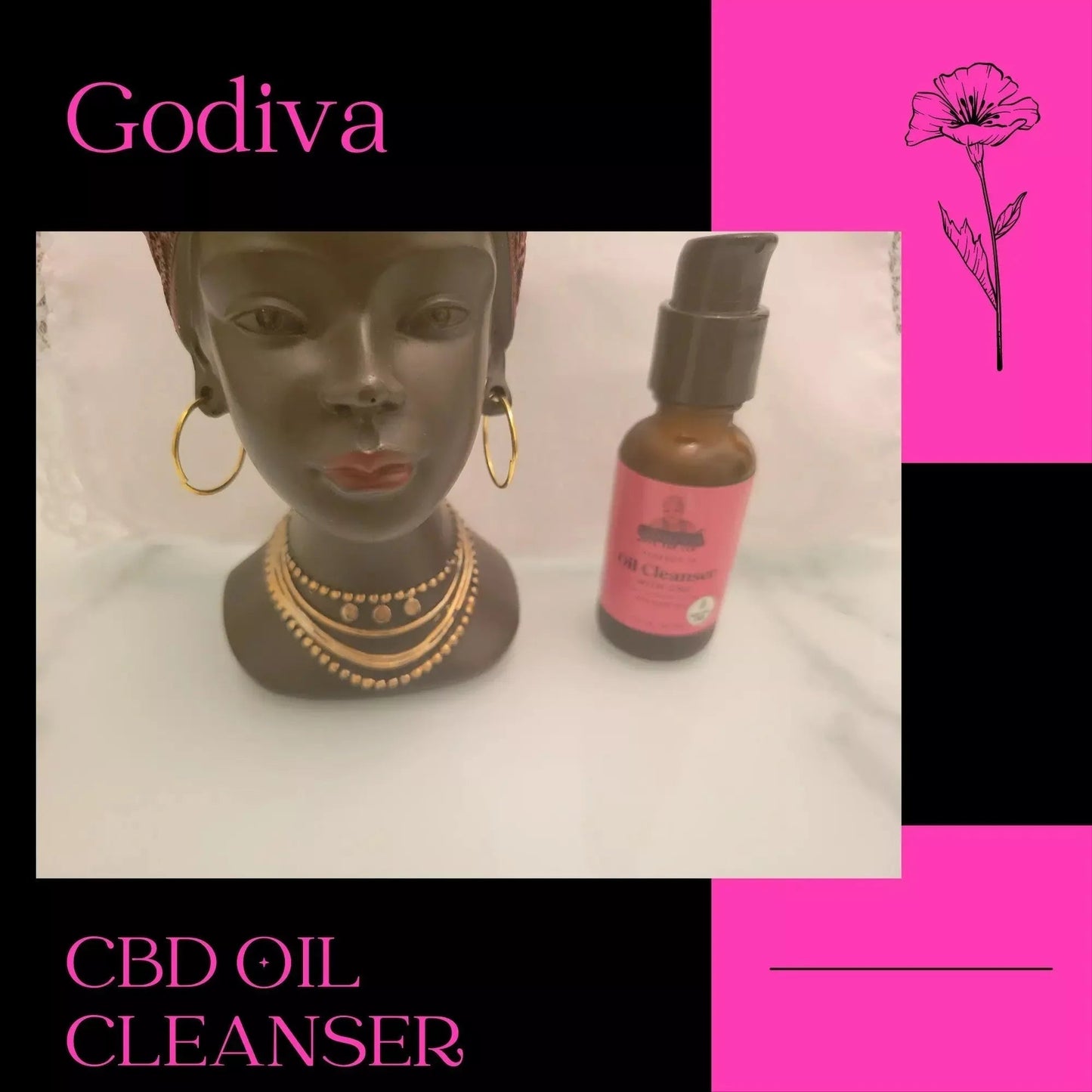 Organic Face Oil Cleanser - Godiva Oya Bey