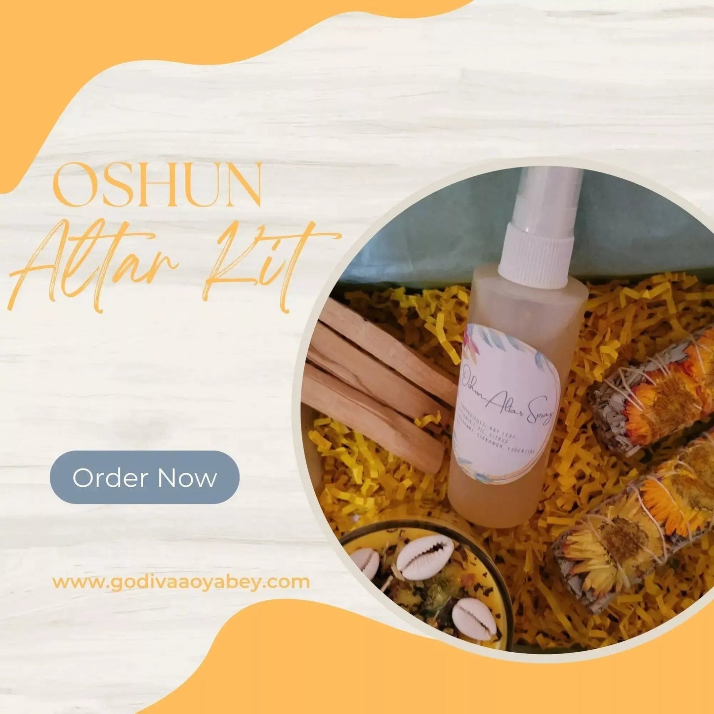 Oshun Altar Kit - Godiva Oya Bey