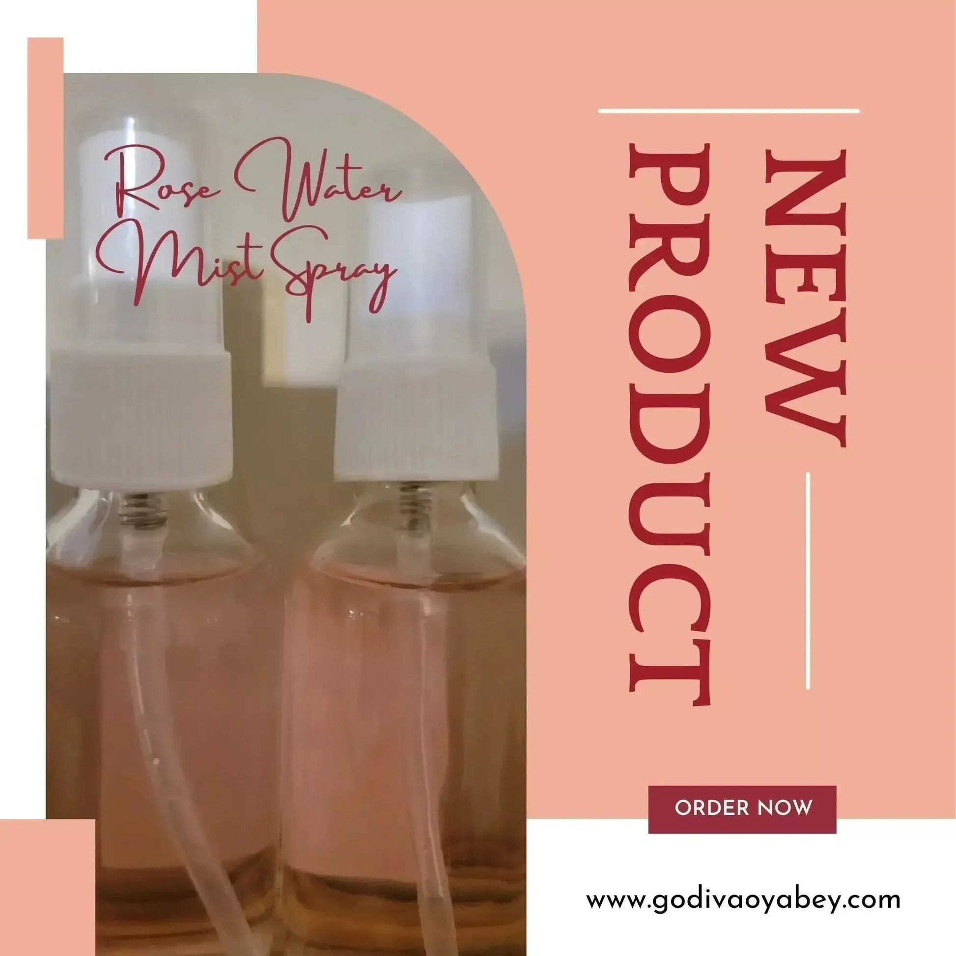 Rose Water Mist Spray - Godiva Oya Bey